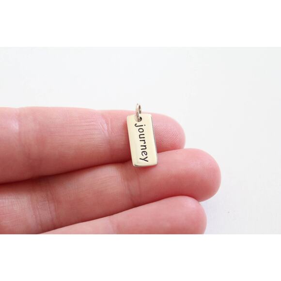 Sterling Silver Journey Charm, Journey Charm - Picture 1 of 3